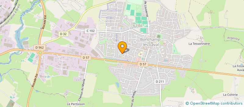 localisation de l'entreprise SCI LE PETIT BOUESSAY  BONCHAMP-LES-LAVAL