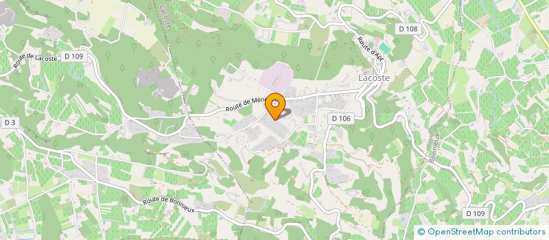 localisation de l'entreprise SCI LE PETIT CALAVON à BONNIEUX