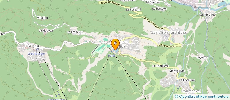 localisation de l'entreprise SCI LE PETIT CARRAY à COURCHEVEL