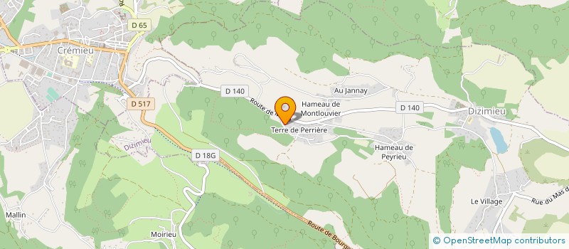 localisation de l'entreprise SCI LE PETIT CASTILLET  DIZIMIEU