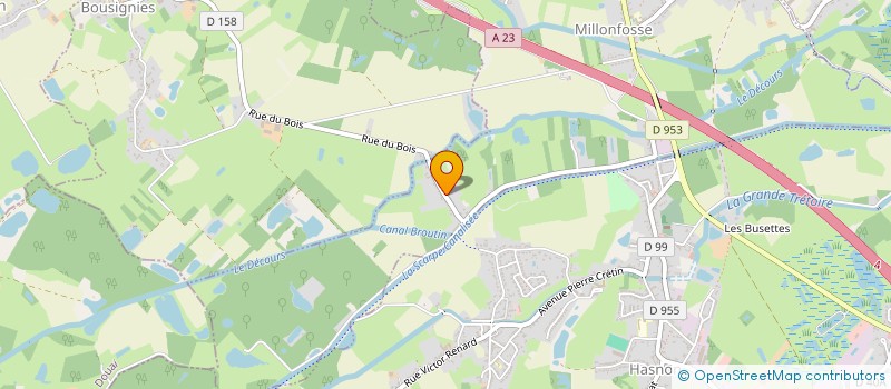 localisation de l'entreprise SCI LE PETIT CATAINE à MILLONFOSSE