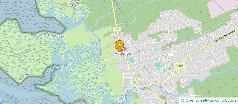 localisation de l'entreprise SCI LE PETIT CERTES  AUDENGE