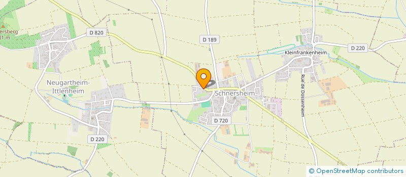 localisation de l'entreprise SCI LE PETIT CHAMP  SCHNERSHEIM