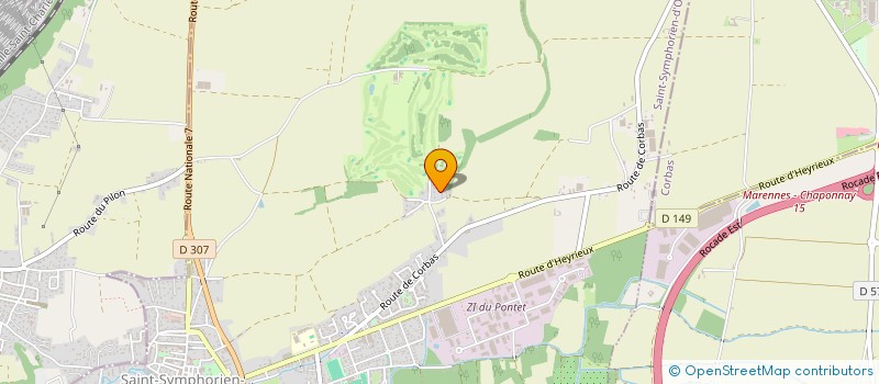 localisation de l'entreprise SCI LE PETIT CHANTOIRE  SAINT-SYMPHORIEN-D'OZON