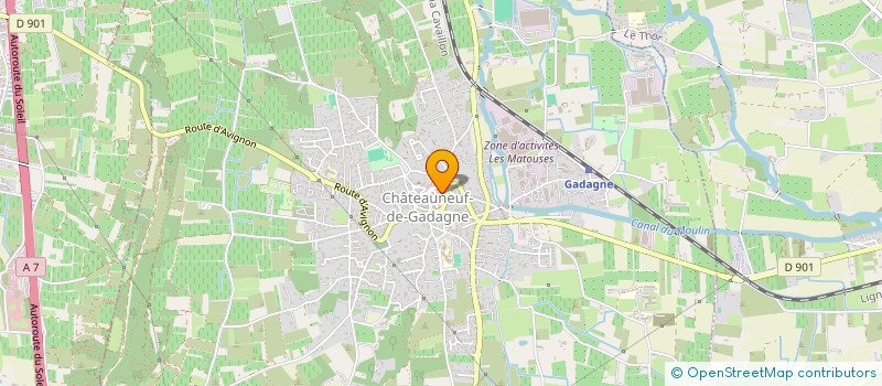 localisation de l'entreprise SCI LE PETIT CHATEAU  CHATEAUNEUF-DE-GADAGNE