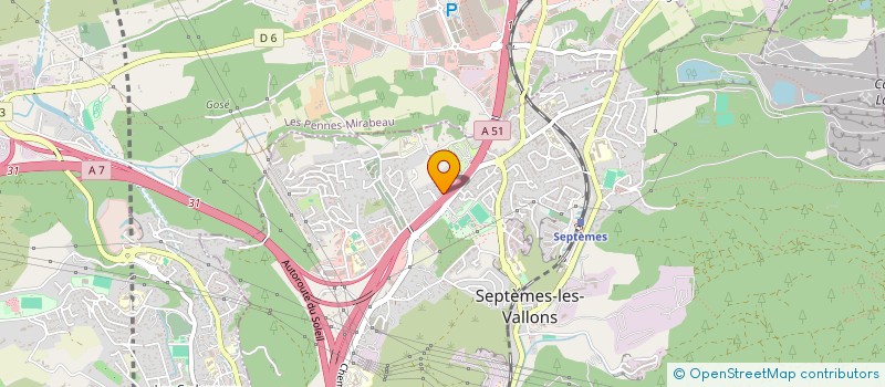 localisation de l'entreprise SCI LE PETIT CLOS à SEPTEMES-LES-VALLONS
