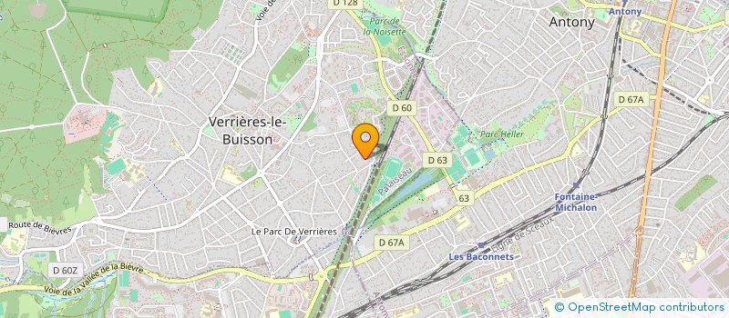 localisation de l'entreprise SCI LE PETIT CLOS-MASURE à VERRIERES-LE-BUISSON