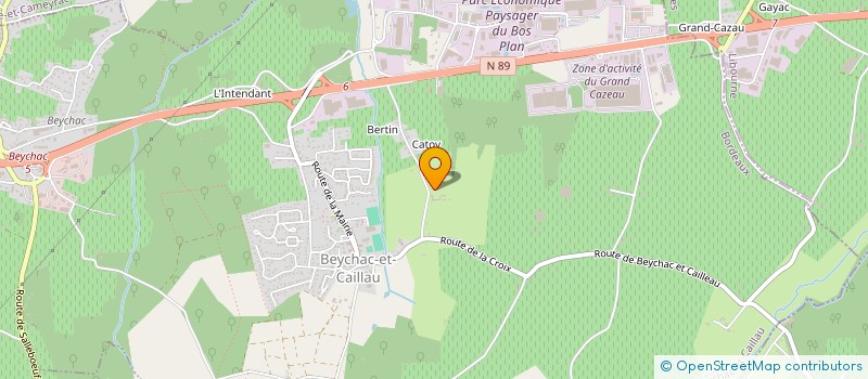 localisation de l'entreprise SCI LE PETIT CONSEILLER  BEYCHAC-ET-CAILLAU