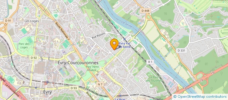 localisation de l'entreprise SCI LE PETIT CROS DE CLAVARY à EVRY-COURCOURONNES