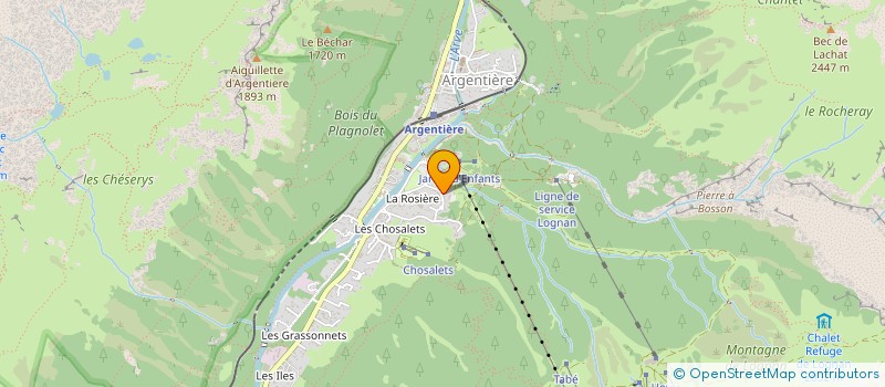 localisation de l'entreprise SCI LE PETIT DRU  CHAMONIX-MONT-BLANC