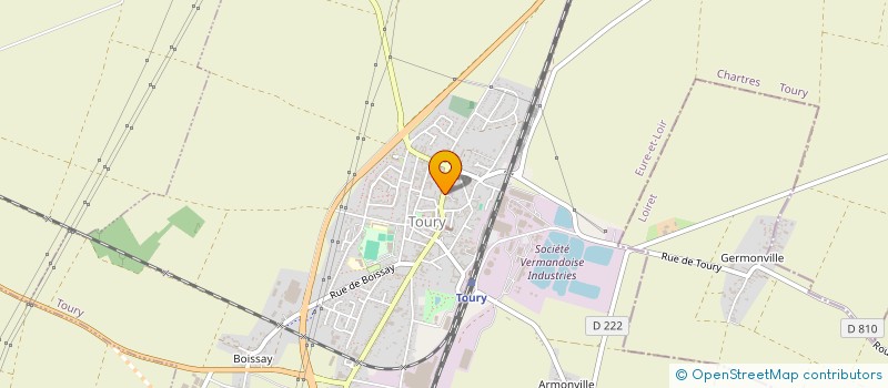 localisation de l'entreprise SCI LE PETIT ECU à TOURY