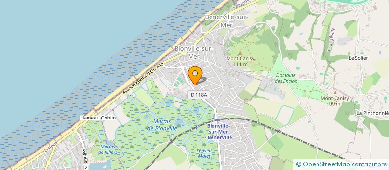 localisation de l'entreprise SCI LE PETIT ENCLOS  BENERVILLE-SUR-MER