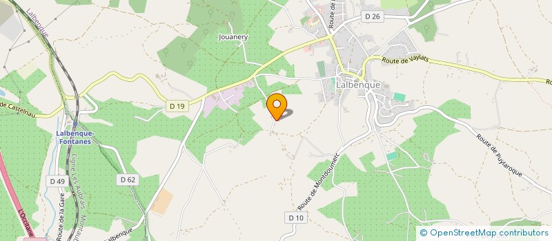 localisation de l'entreprise SCI LE PETIT ESCAMPS  LALBENQUE