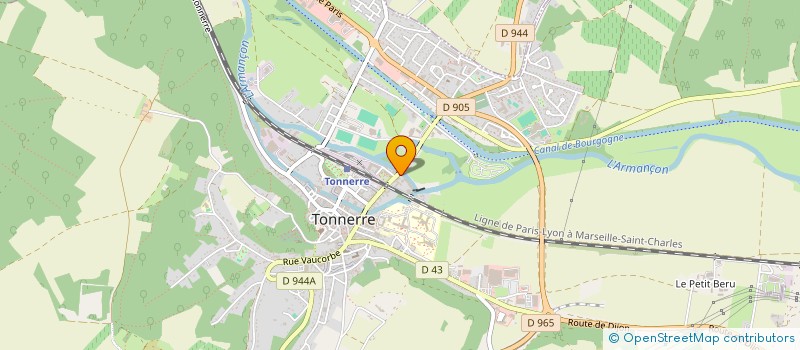 localisation de l'entreprise SCI LE PETIT FONTENAY  TONNERRE