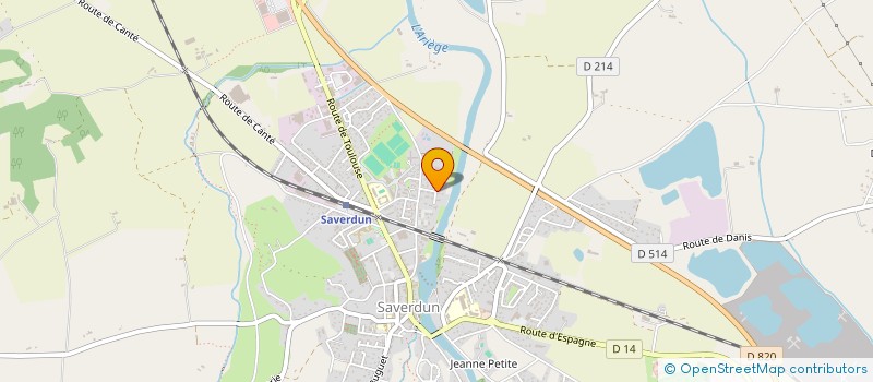 localisation de l'entreprise SCI LE PETIT GIRBET à SAVERDUN