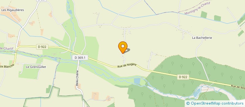 localisation de l'entreprise SCI LE PETIT GRAND RANCH à MONTIGNY-LE-CHARTIF