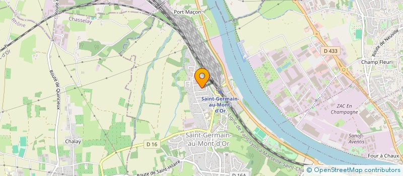 localisation de l'entreprise SCI LE PETIT JARDIN  SAINT-GERMAIN-AU-MONT-D'OR