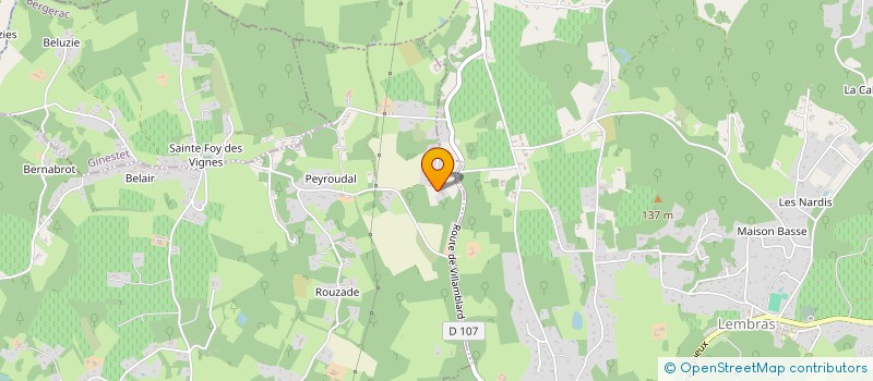 localisation de l'entreprise SCI LE PETIT JAURE à BERGERAC