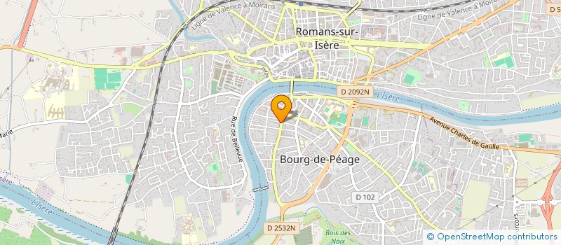 localisation de l'entreprise SCI LE PETIT JAURES  BOURG-DE-PEAGE