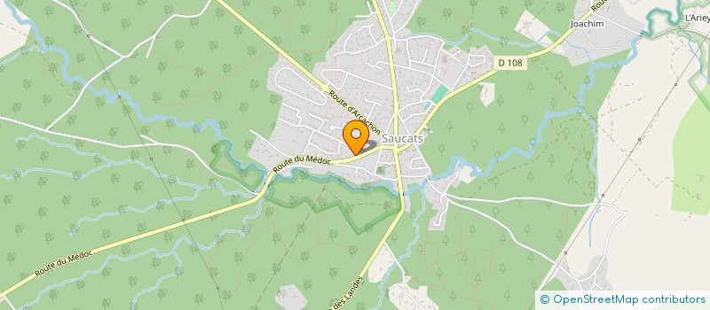 localisation de l'entreprise SCI LE PETIT KELBER  SAUCATS