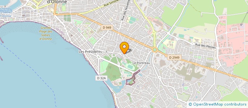 localisation de l'entreprise SCI LE PETIT MAGNE à LES SABLES D'OLONNE