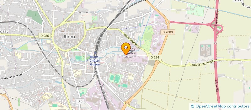 localisation de l'entreprise SCI LE PETIT MARAIS  RIOM