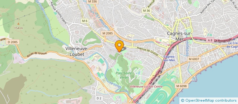 localisation de l'entreprise SCI LE PETIT MAS à VILLENEUVE-LOUBET
