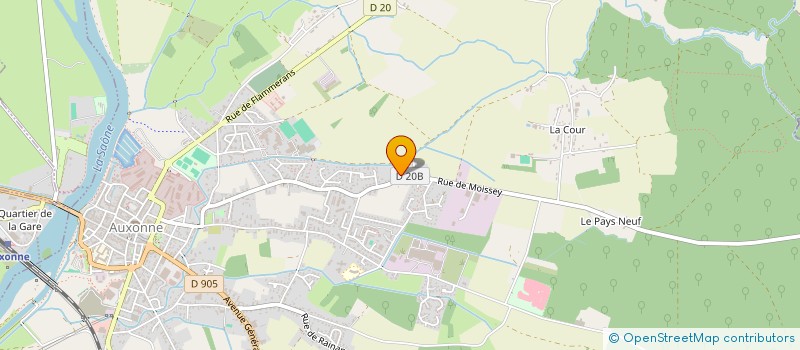 localisation de l'entreprise SCI LE PETIT MINOT  AUXONNE