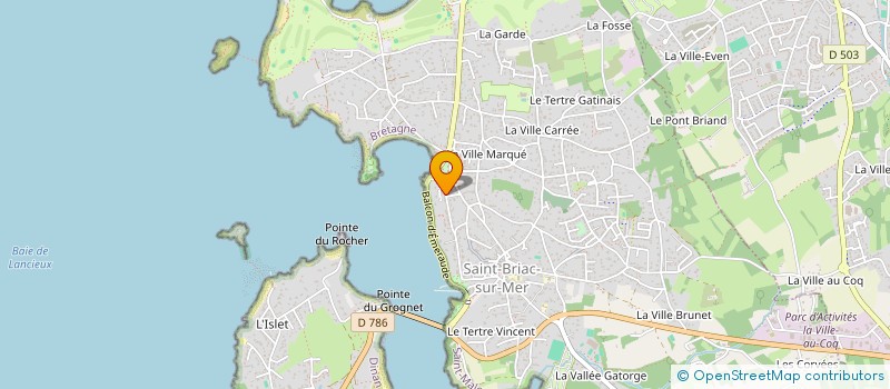 localisation de l'entreprise SCI LE PETIT MIRAMAR  SAINT-BRIAC-SUR-MER