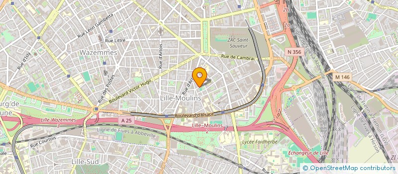 localisation de l'entreprise SCI LE PETIT MOINEAU à LILLE