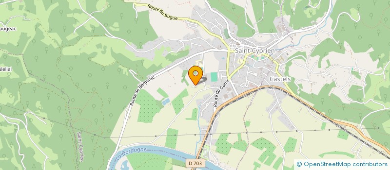 localisation de l'entreprise SCI LE PETIT MOULIN  SAINT-CYPRIEN