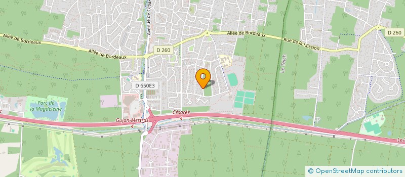 localisation de l'entreprise SCI LE PETIT MOUSSE à GUJAN-MESTRAS