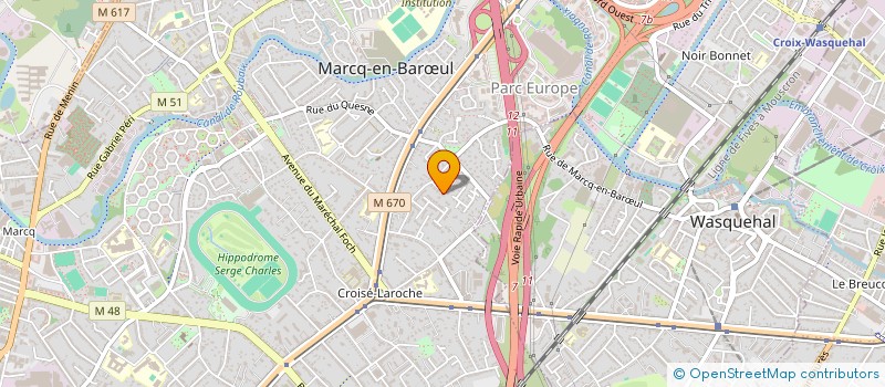 localisation de l'entreprise SCI LE PETIT NAVIRE à MARCQ-EN-BARŒUL