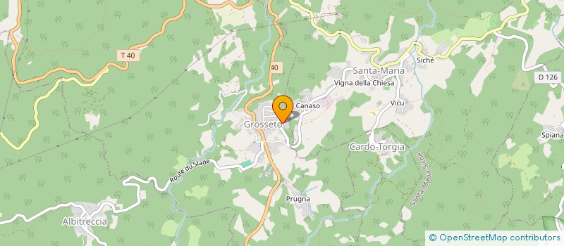 localisation de l'entreprise SCI LE PETIT NICE à GROSSETO-PRUGNA