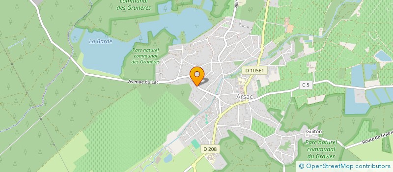 localisation de l'entreprise SCI LE PETIT ORANGER  ARSAC