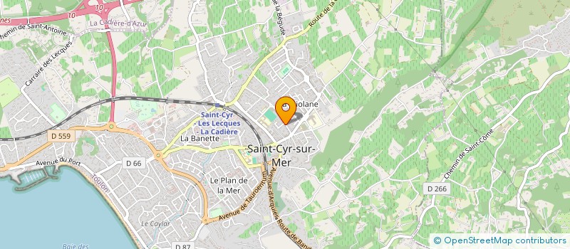 localisation de l'entreprise SCI LE PETIT PARADIS à SAINT-CYR-SUR-MER