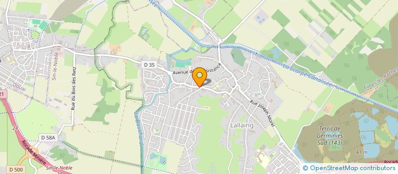 localisation de l'entreprise SCI LE PETIT PARIS  LALLAING