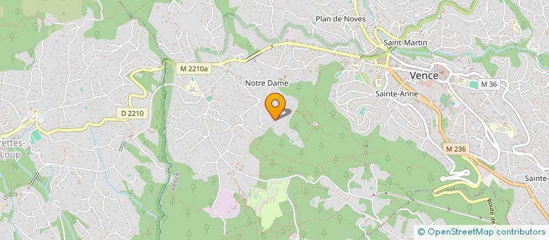 localisation de l'entreprise SCI LE PETIT PASTORAL  VENCE