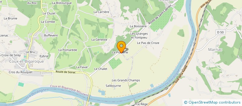 localisation de l'entreprise SCI LE PETIT PERIGORD  SAINT-CYPRIEN