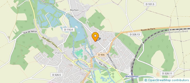 localisation de l'entreprise SCI LE PETIT PONT à MAINTENON