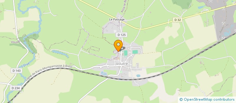 localisation de l'entreprise SCI LE PETIT PRE  VOUTRE