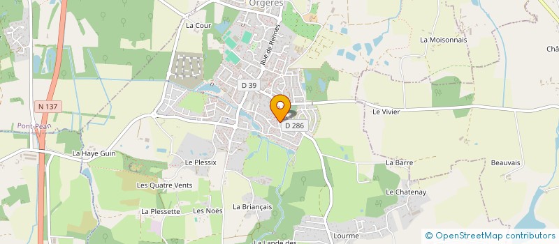 localisation de l'entreprise SCI LE PETIT PRINCE à ORGERES