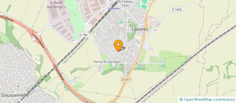 localisation de l'entreprise SCI LE PETIT RHIN  LOUVRES