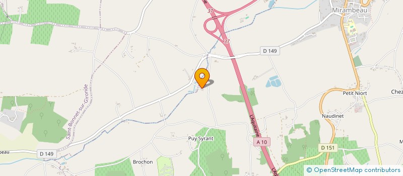 localisation de l'entreprise SCI LE PETIT RHONE  MIRAMBEAU