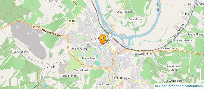 localisation de l'entreprise SCI LE PETIT RUISSEAU à CHATEAUNEUF-SUR-CHARENTE