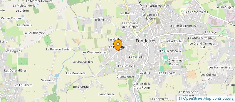 localisation de l'entreprise SCI LE PETIT TRIANON à FONDETTES