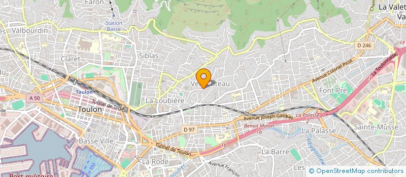 localisation de l'entreprise SCI LE PETIT TRIANON  TOULON