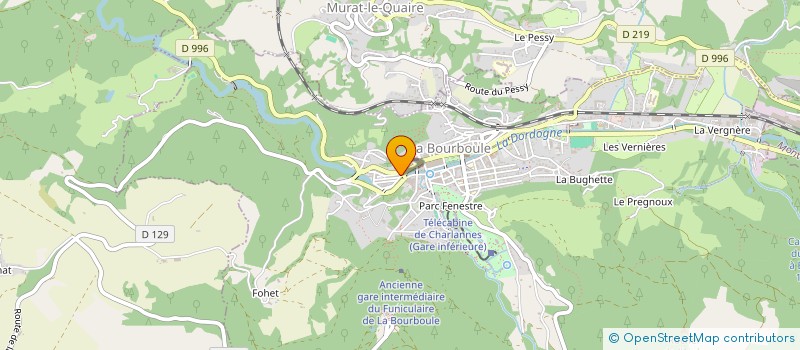 localisation de l'entreprise SCI LE PETIT VAL  LA BOURBOULE