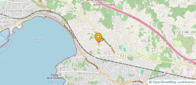 localisation de l'entreprise SCI LE PETIT VERGER à SANARY-SUR-MER