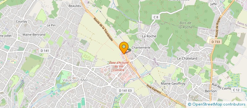 localisation de l'entreprise SCI LE PETIT VESSAC  VAUX-SUR-MER